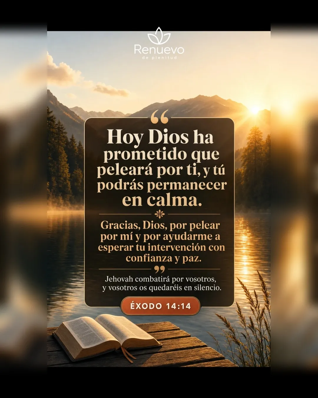 peleará por ti, y tú podrás permanecer en calma (Éxodo 14:14)