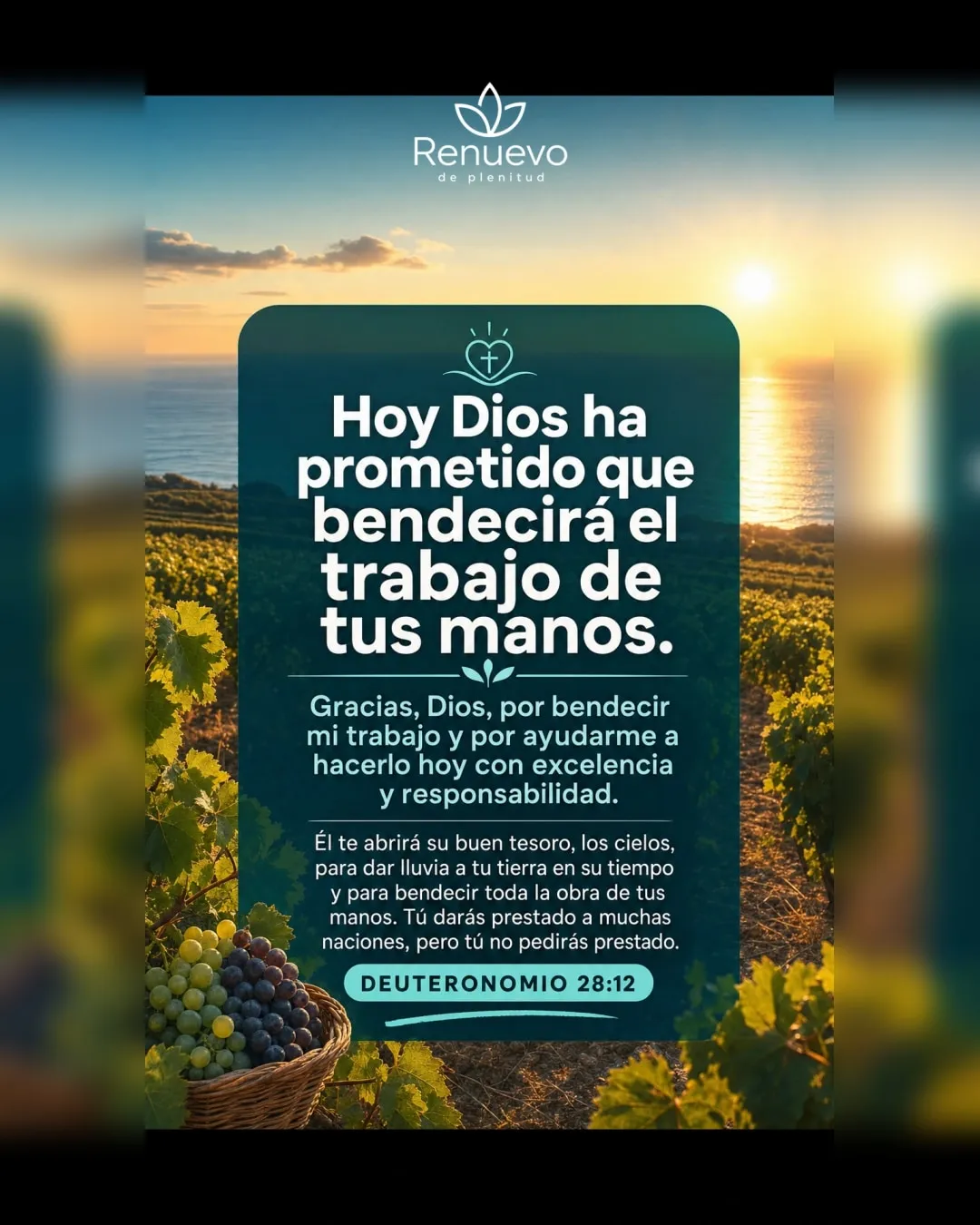 promesa-56-a74b6dc4-3586-4288-92ff-1928e99d8660 - Renuevo De Plenitud bendecirá el trabajo de tus manos (Deuteronomio 28:12)