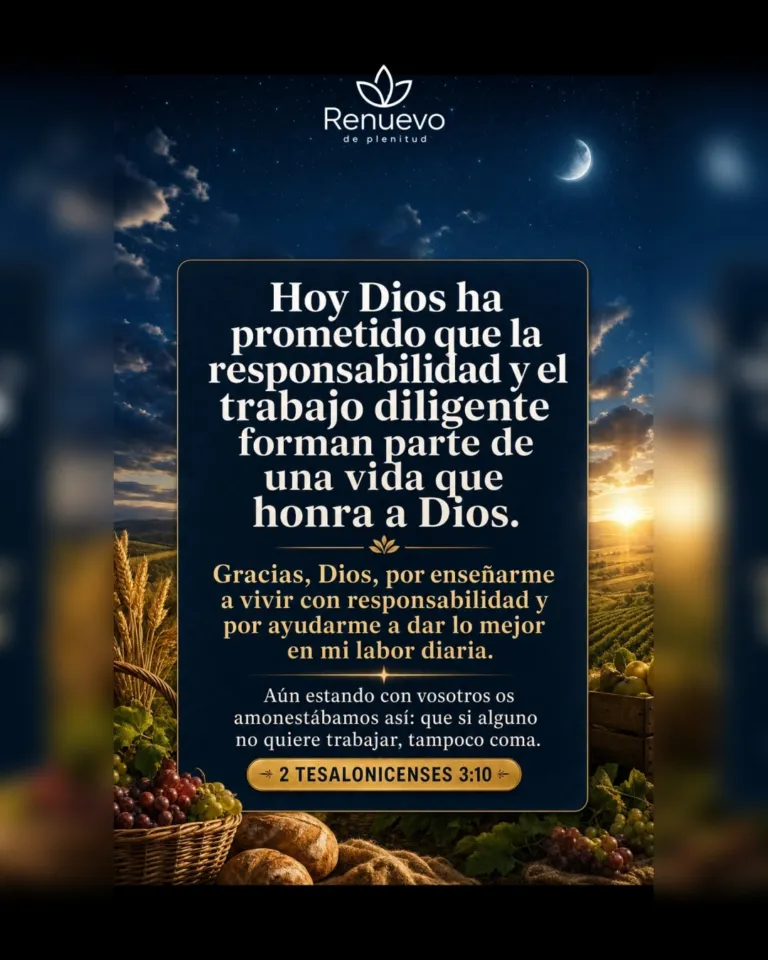 promesa-58-e427780b-f33b-481b-a838-17d3e609fc7a - Renuevo De Plenitud la responsabilidad y el trabajo diligente forman parte de una vida que honra a Dios (2 Tesalonicenses 3:10)
