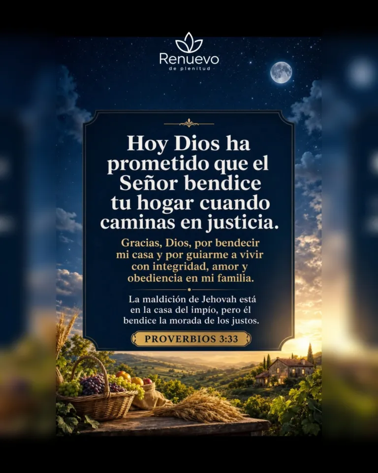 promesa-65-96893bf5-29a9-4327-92a0-97923df4c4ba - Renuevo De Plenitud el Señor bendice tu hogar cuando caminas en justicia (Proverbios 3:33)