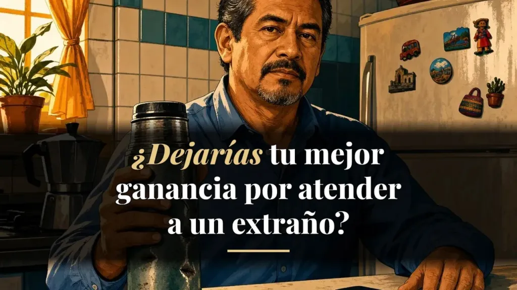 El termo abollado: no le cobres cuenta al que te dio la mano