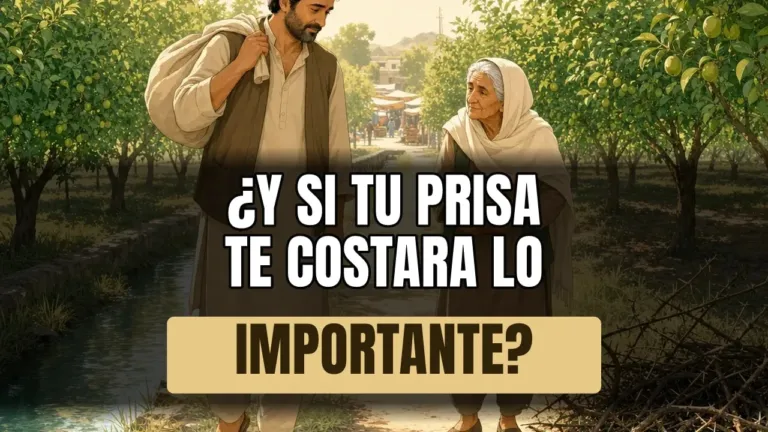Detenerte no te retrasa: la prisa que Dios corrige junto a la acequia