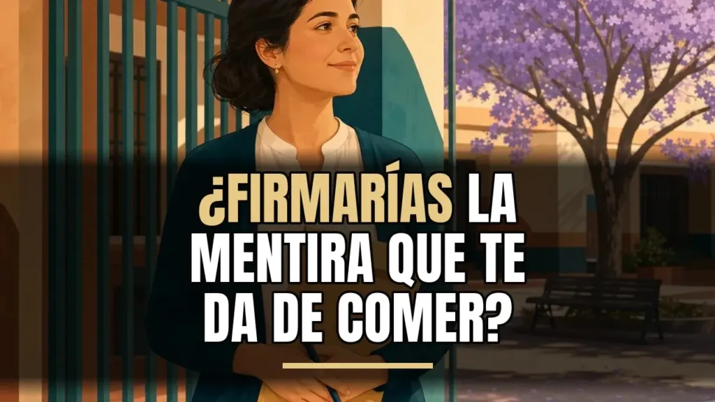 La firma bajo la jacaranda: no cambies tu nombre por un puesto