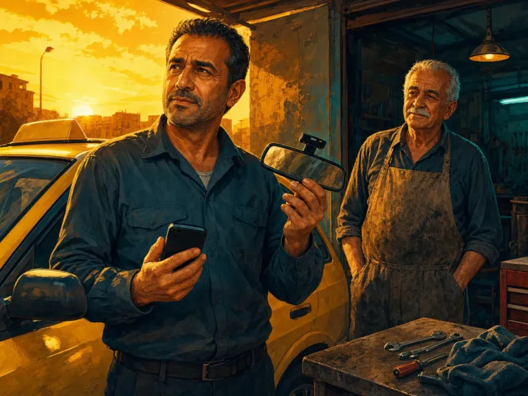 El espejo agrietado