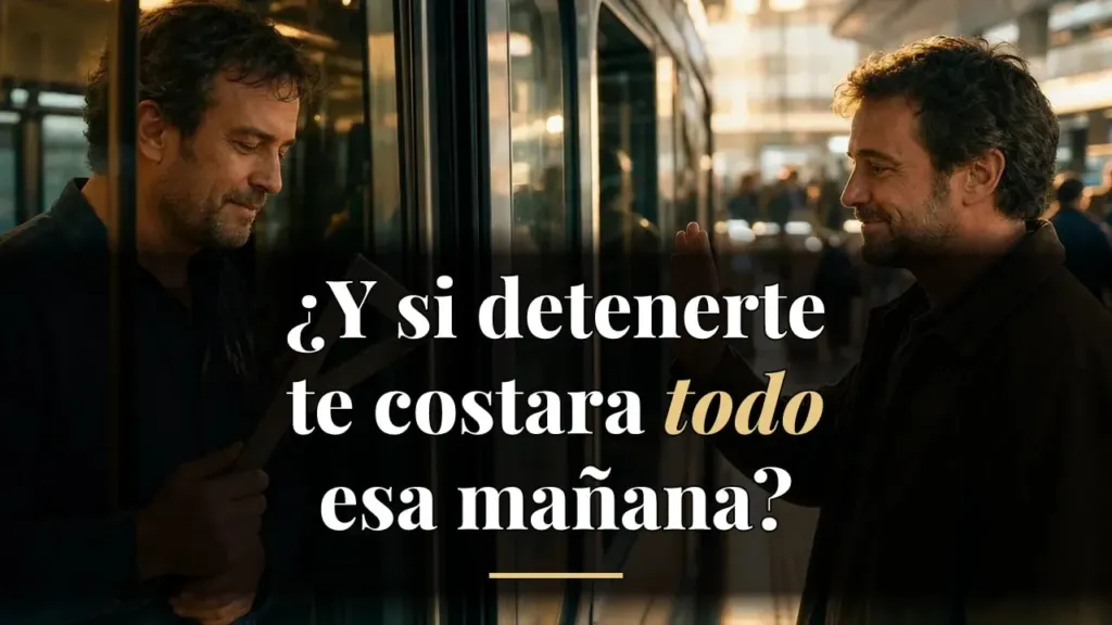 Detenerte cuesta un minuto; esquivarlo te cuesta la mano que salva tu