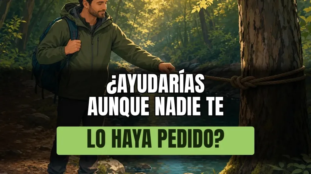 ¿Pasas de largo porque ayudar te obliga a mojarte los pies?