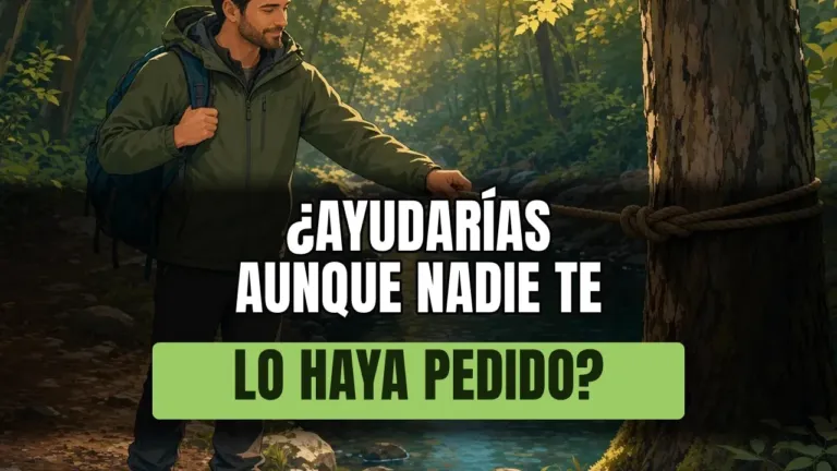 ¿Pasas de largo porque ayudar te obliga a mojarte los pies?