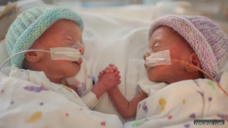 Tomados de la mano, estos mellizos prematuros luchan juntos por vivir
