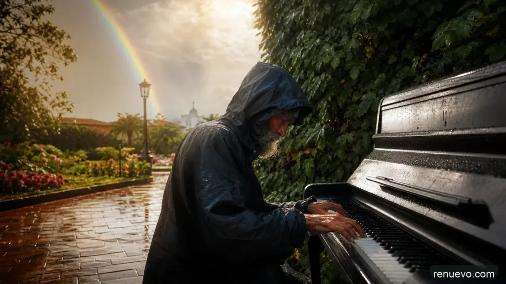 Vagabundo Sorprende En Chile Tocando Piano