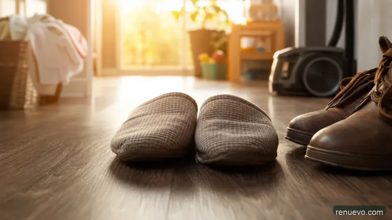 A veces es necesario ponernos en los zapatos de otros. El se puso en los de su esposa!